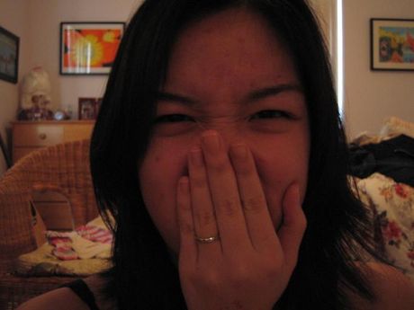 Hottie Thai girlfriend with cute little butterfly tattoo