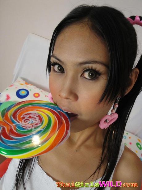 Pigtail schoolgirl teen Ni strips then gets fucked really good