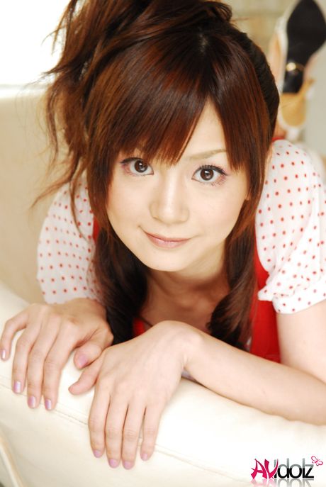 Superb Asian babe Anna Watanabe presents her tiny tits and hot ass in a solo