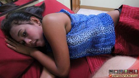 Asian teen Rose gets her pussy licked and banged by a horny guy